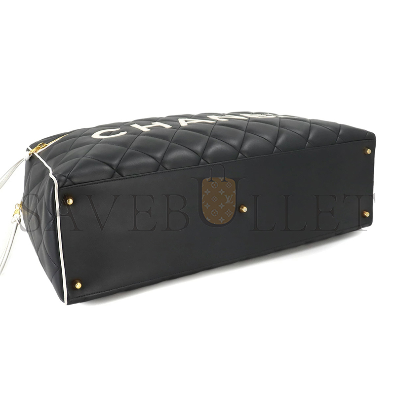 CHANEL LEATHER TRAVEL BAG A05943 (46*27*15cm)